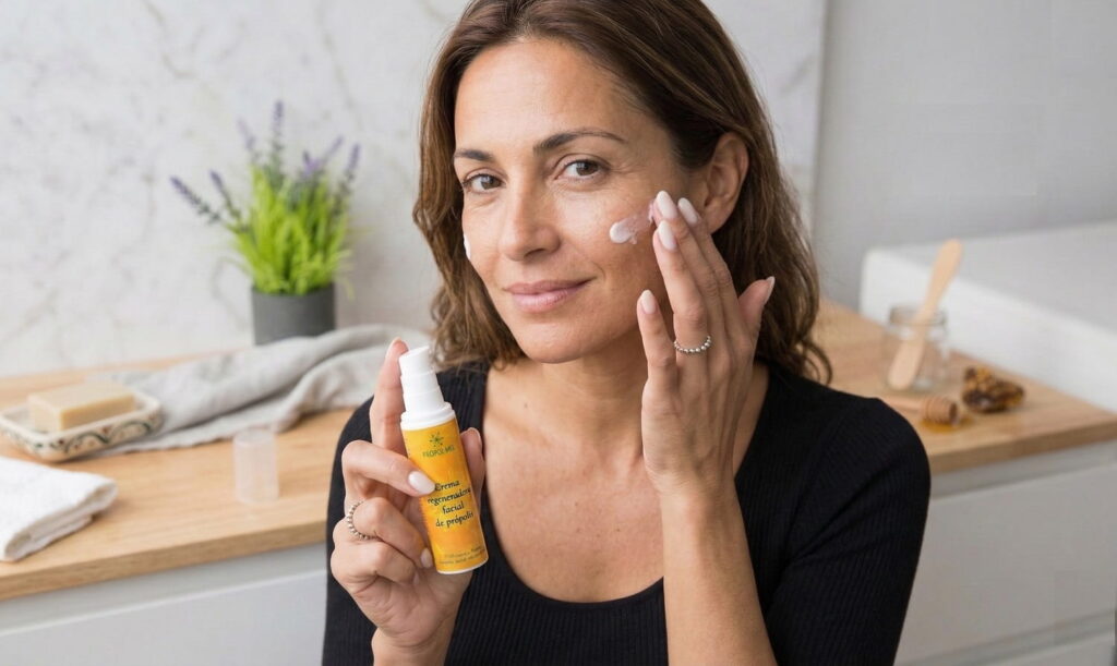 Piel Deshidratada en cara y manos lociones Propol-Mel