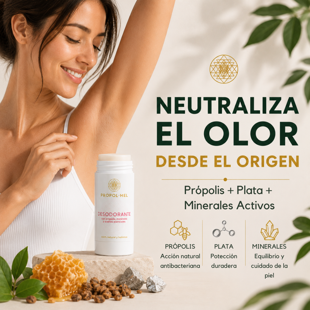desodorante natural plata propolis larga duración